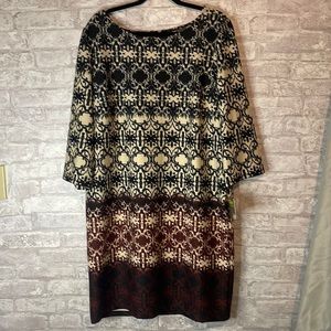 Taylor Woman Black Multicolor Dress woman’s size 16W